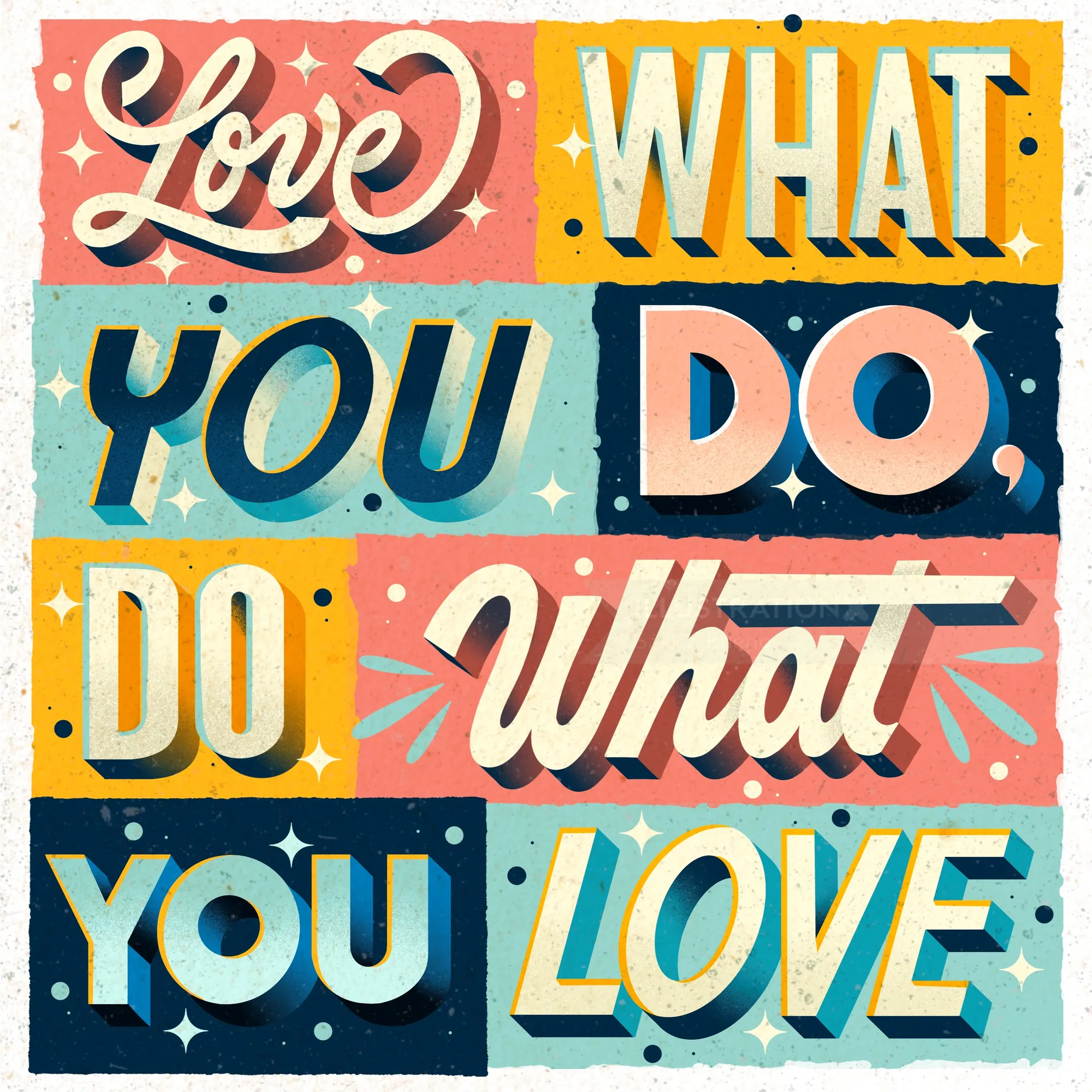 Do what you love love what you do quote design by Saskia Bueno