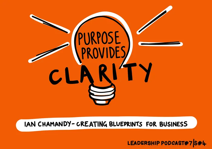 Lightbulb illustration with text 'Purpose Provides Clarity' on orange background by Scratchy Hen Des