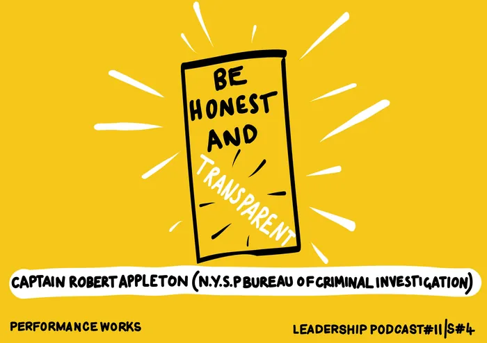 Illustration of a sign saying Be Honest and Transparent by Scratchy Hen Design