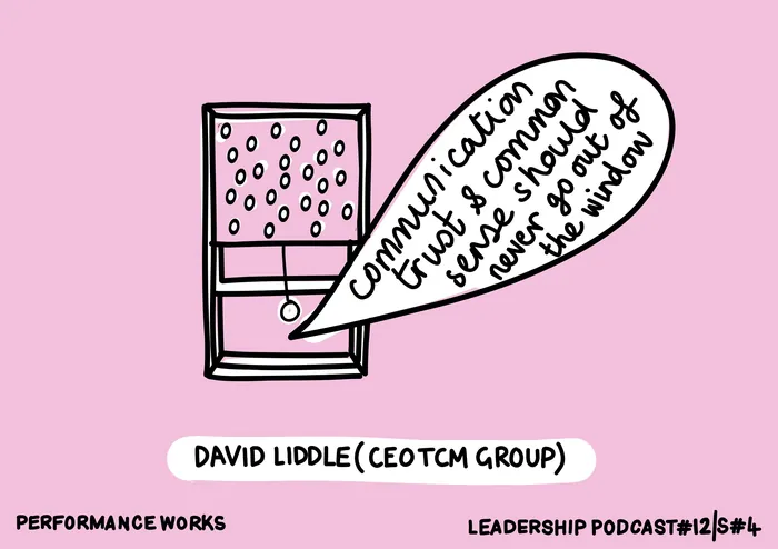 Window with speech bubble about communication by Scratchy Hen Design