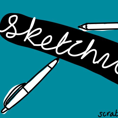 Scratchy Hen Design Graphic Illustrator from United Kingdom