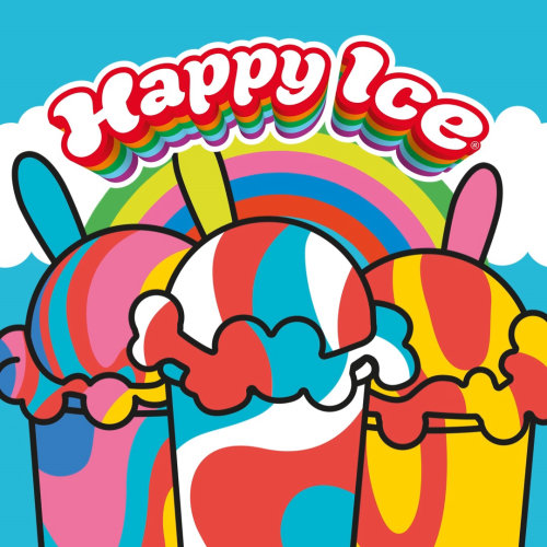 Happy Ice fruity frozen dessert drink 