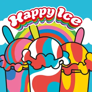 Happy Ice fruity frozen dessert drink 