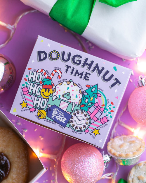 Packaging for the Doughnut Time Holiday Collection