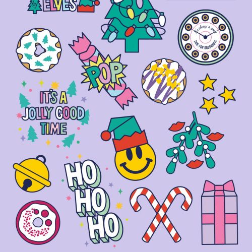 gif, stickers, christmas, holiday, merry christmas, elves, doughnut, restaurant, startup, food&drink