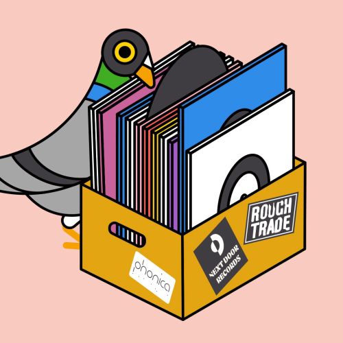 pigeon, london, records, vinyl, music, independent shops, independent shopping, stores, illustration