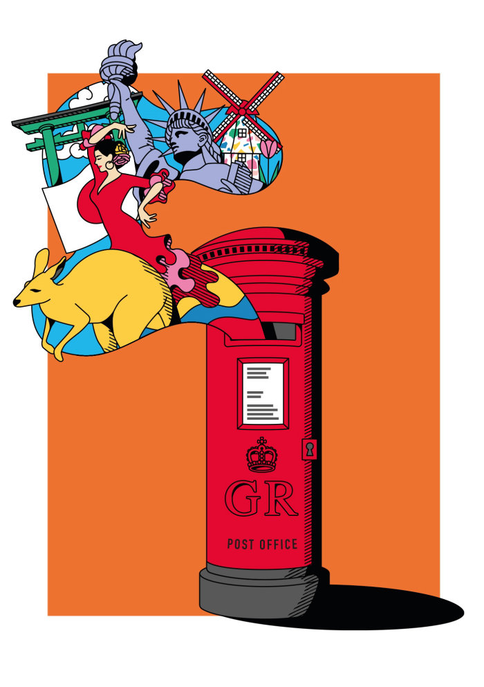 London Spirit - design gráfico de caixa postal