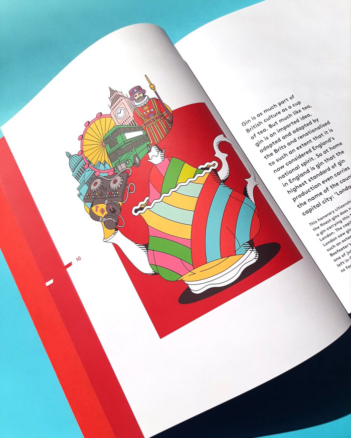Beefeater 杜松子酒 - 伦敦精神的书籍插图