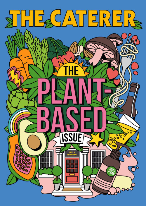 Plant Based Veganuary Cover Art for Caterer Magazine