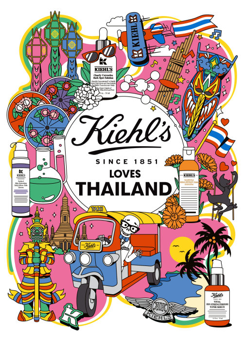 Kiehl’s global campaign poster design