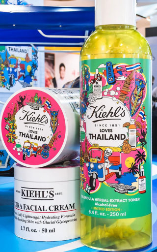 Envases de productos para el cuidado de la piel de Kiehl&#39;s Tailandia