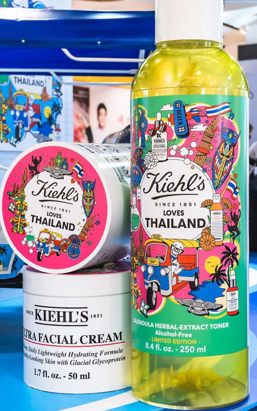 Kiehl's Thailand skincare products packaging