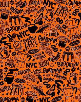 布鲁克林烘焙店的手绘字体