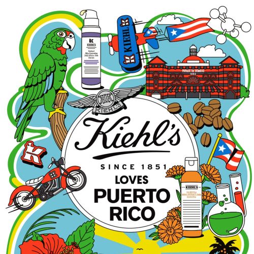 Campaign illustration of  Kiehl's Loves PUERTO RICO