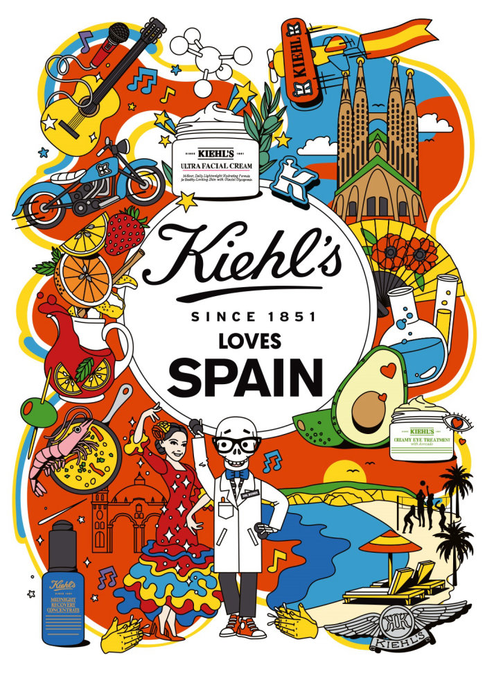 Advertising poster of Kiehl's Loves SPAIN