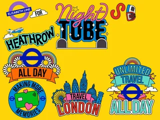 Animated Giphy stickers for Transport for London