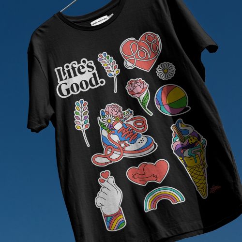Illustration for Life’s Good merchandise by LG Electronics Korea