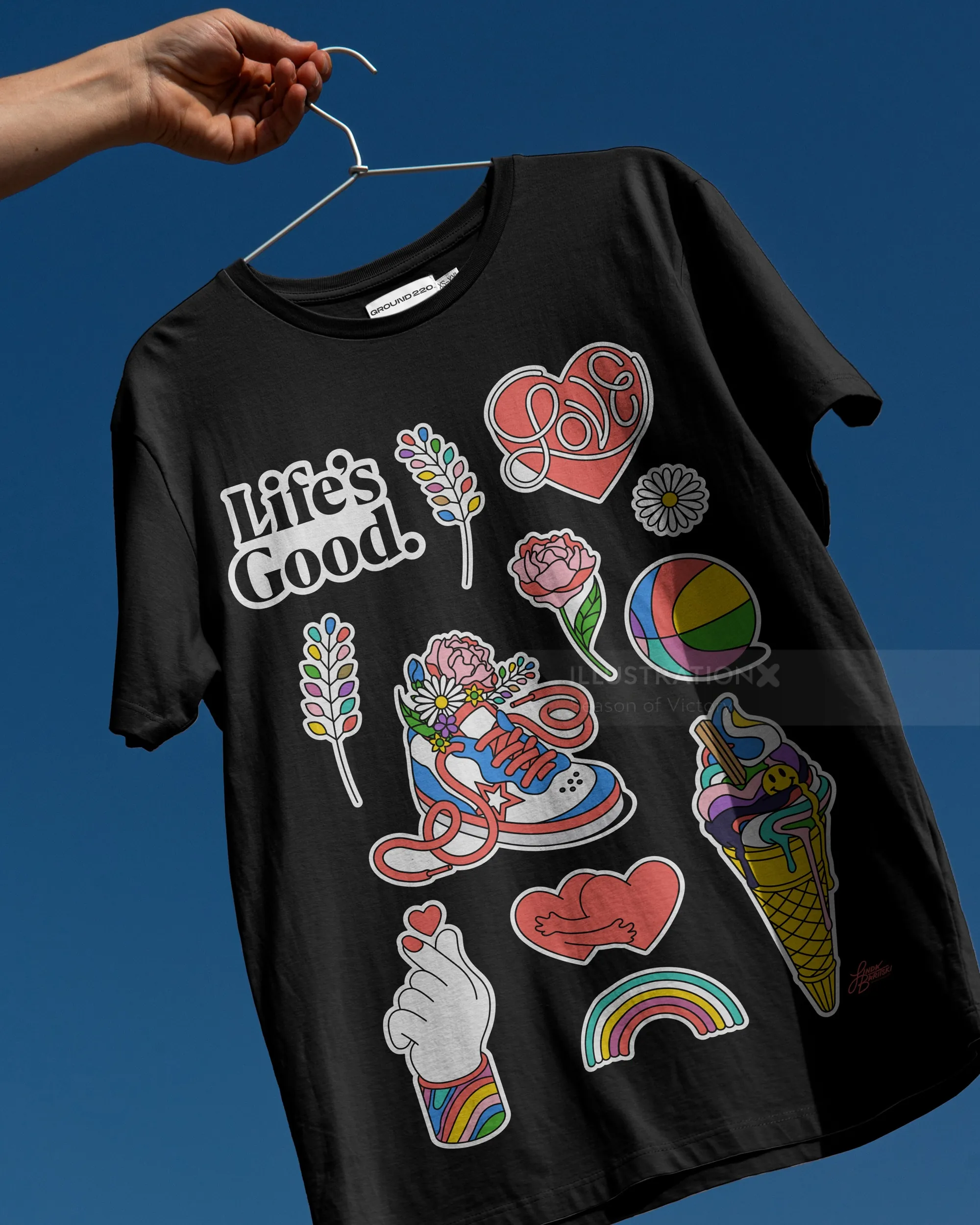 Illustration for Life’s Good merchandise by LG Electronics Korea