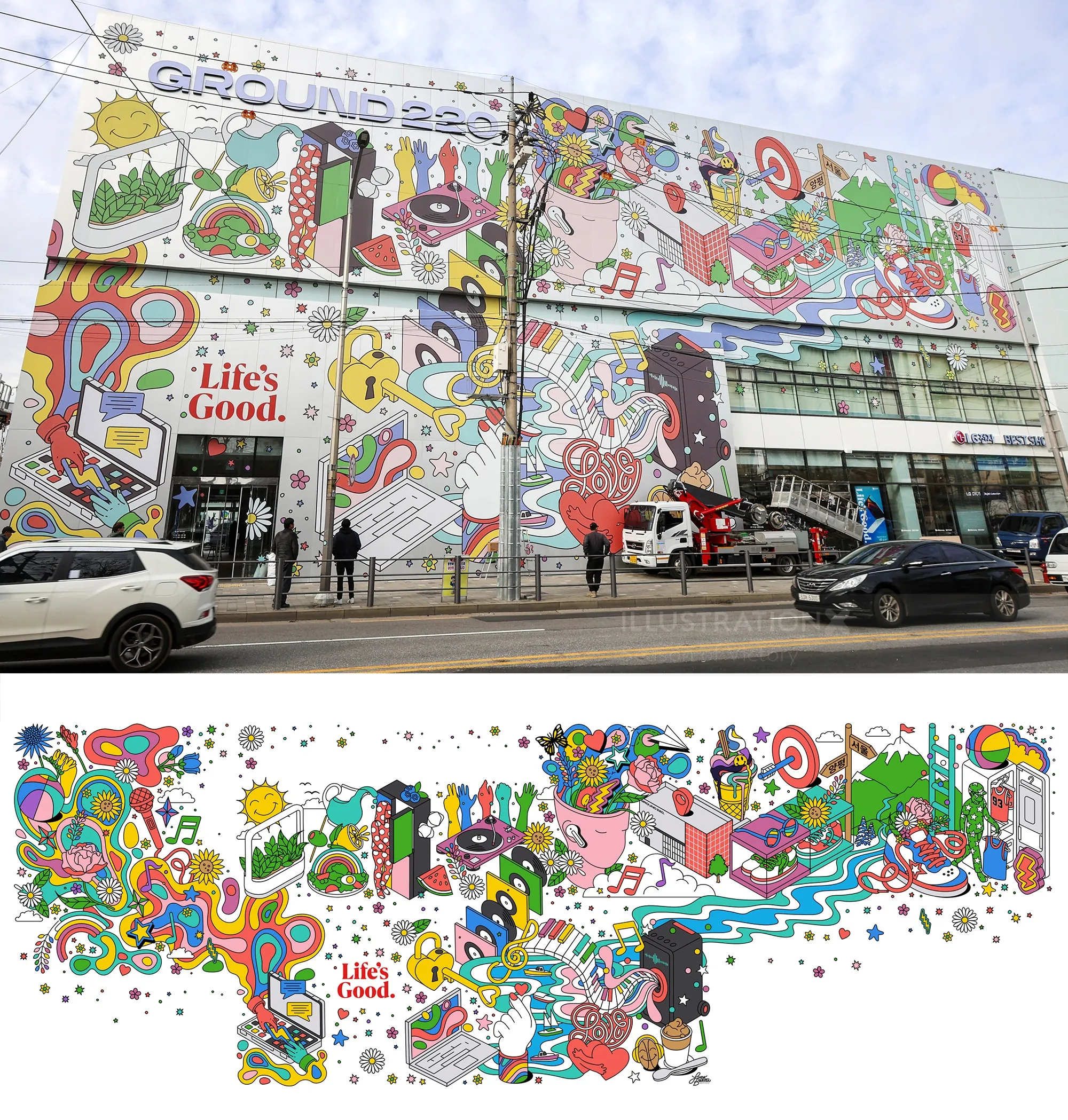 Creative Campaign Artwork for LG Electronics
