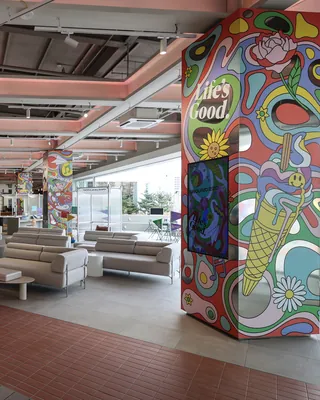 Interior photos of a project colaboration with LG Electronics
