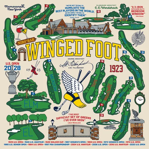 Illustrated history of Winged Foot Golf Club by Season of Victory