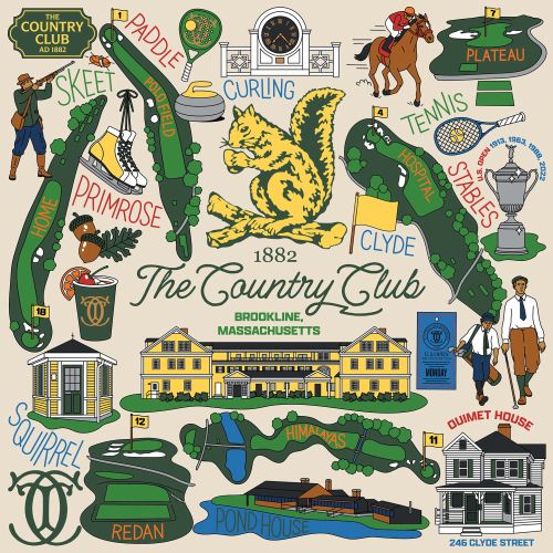 Season of Victory illustration of The Country Club in Brookline, Massachusetts