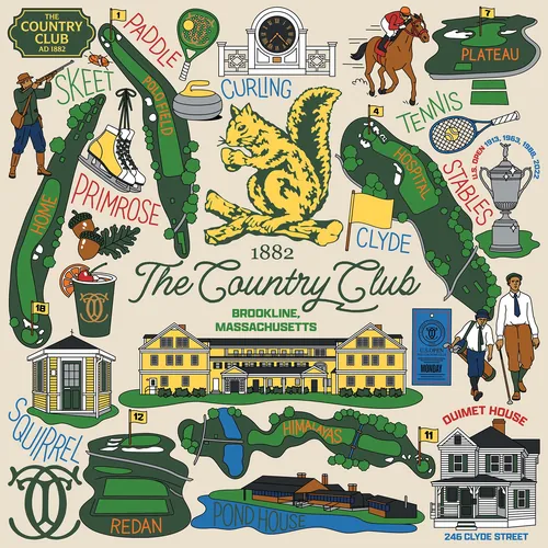Season of Victory illustration of The Country Club in Brookline, Massachusetts