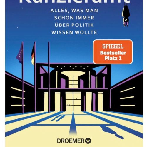 Book cover of Nachts im Kanzleramt by Marietta Slomka with German title text Sebastian Iwohn