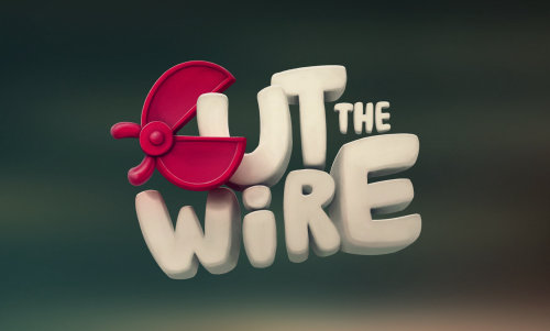 Cut the wire logo design