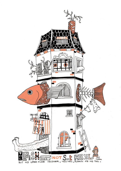 A fish house acrylic link

