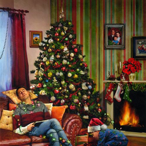 Christmas decoration house interior