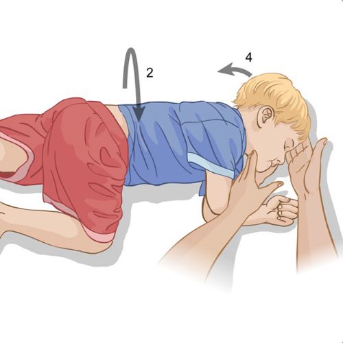 An illustration of recovery position