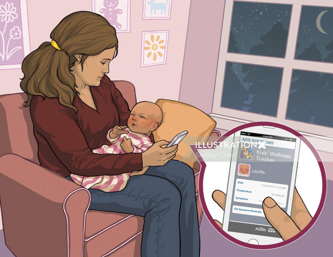 consulta médica en línea madre bebé