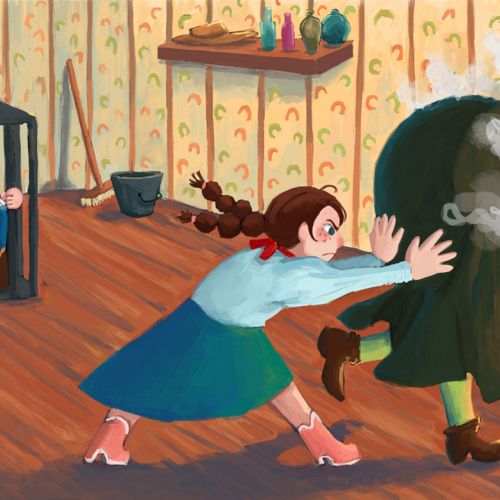 Hansel and Gretel children's book illustration