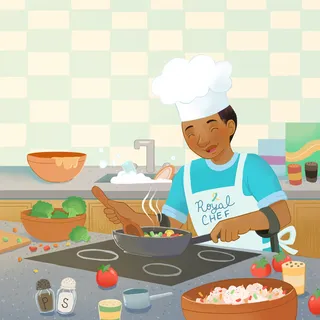 Little chef for children's book Braver Than I may Know