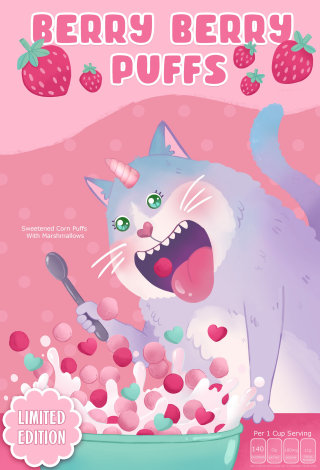 Berry Puffs cereal