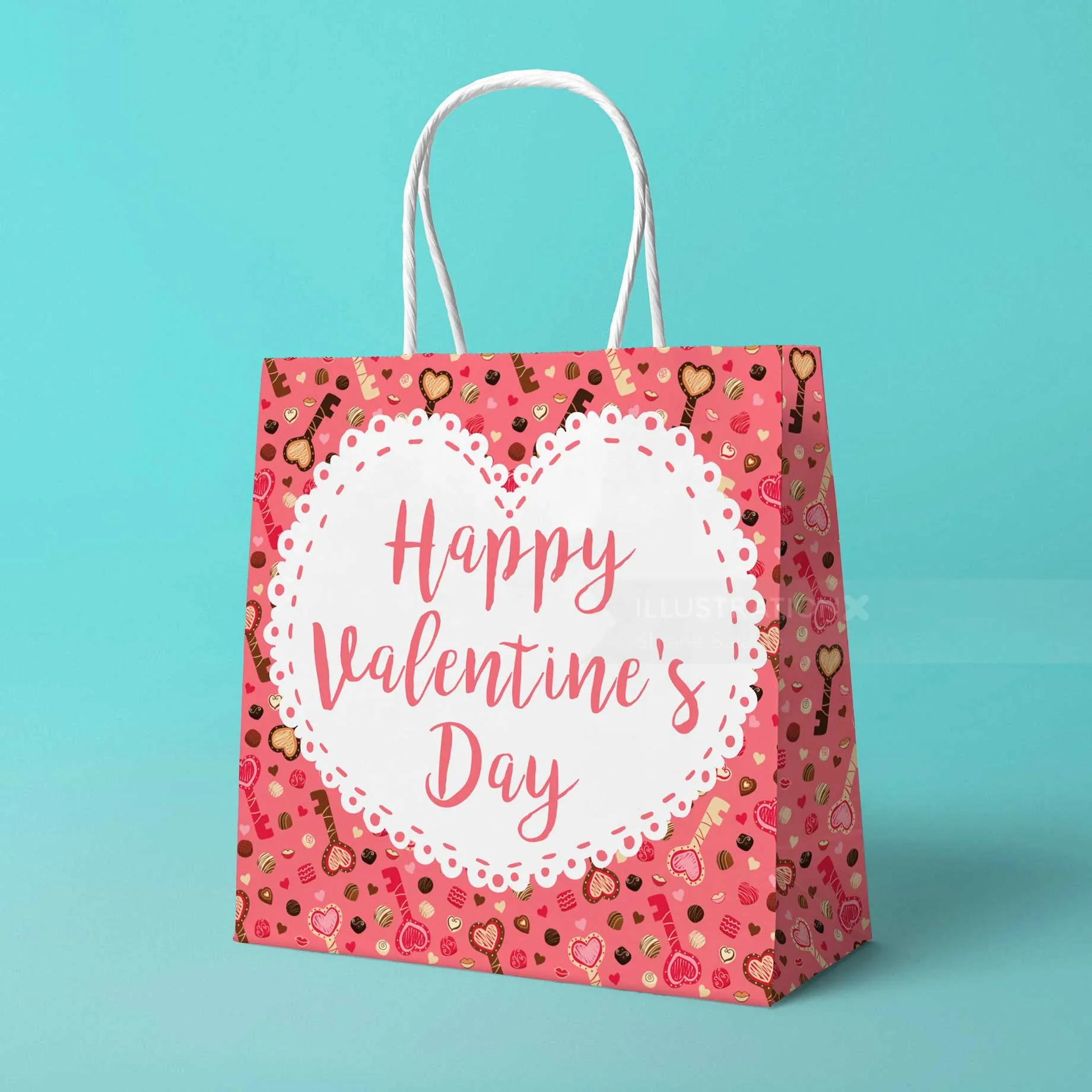 Happy Valentine's Day gift bag by Shiane Salabie