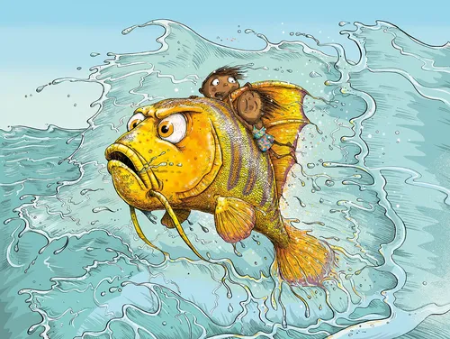 Illustration für ein Kinderbuch von Sholto Walker