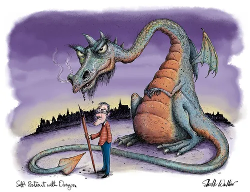 Illustration für einen Drachen