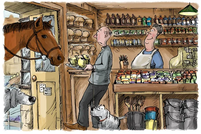 Computer Generated Traditional English village shop interior
