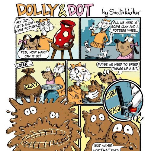 Dolly and Dot children's cartoon strip