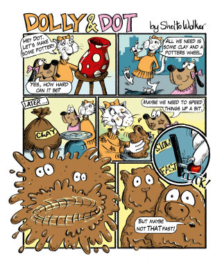 História em quadrinhos infantil Dolly e Dot