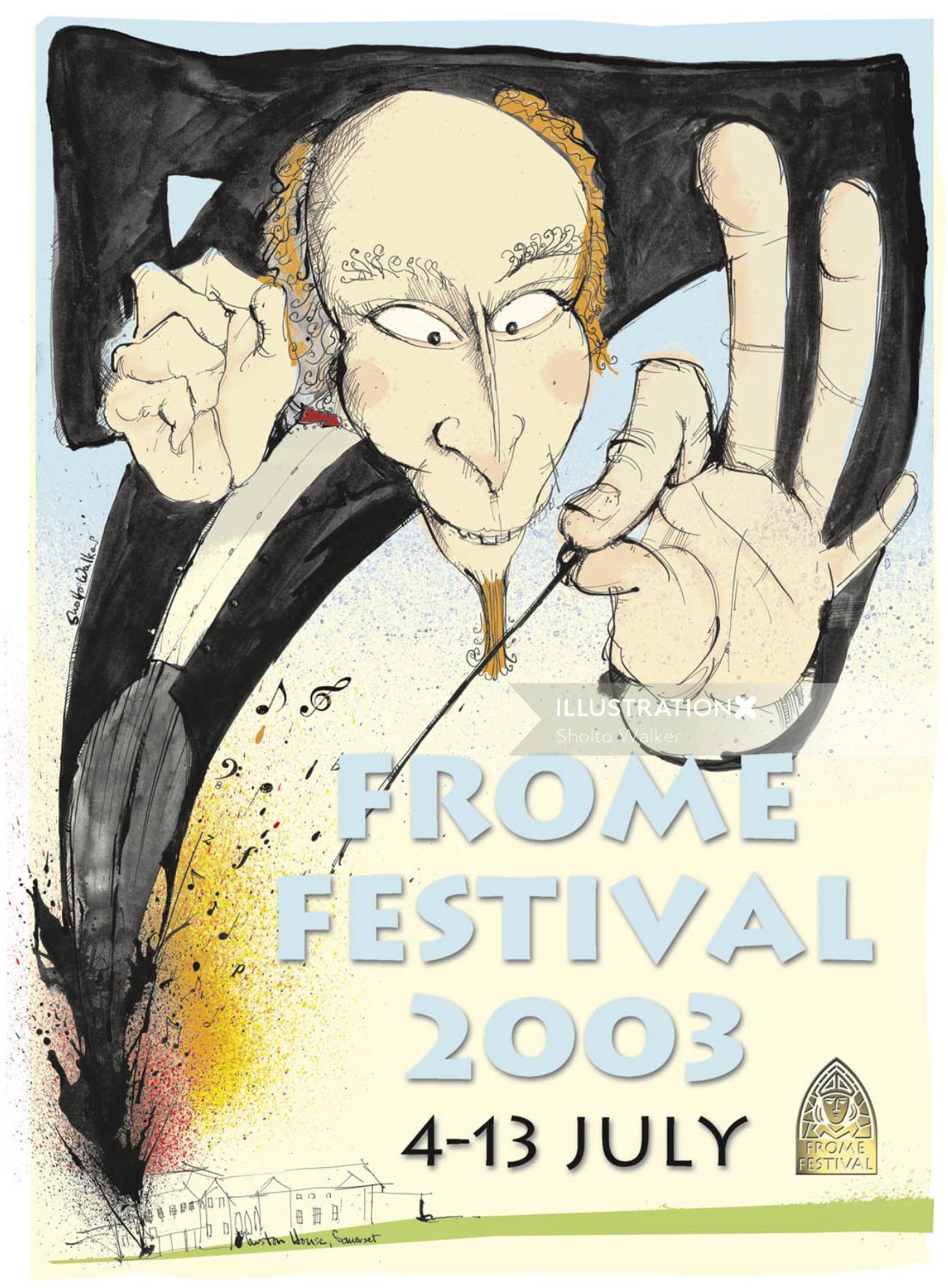 Conceptuel de la couverture du festival 2003