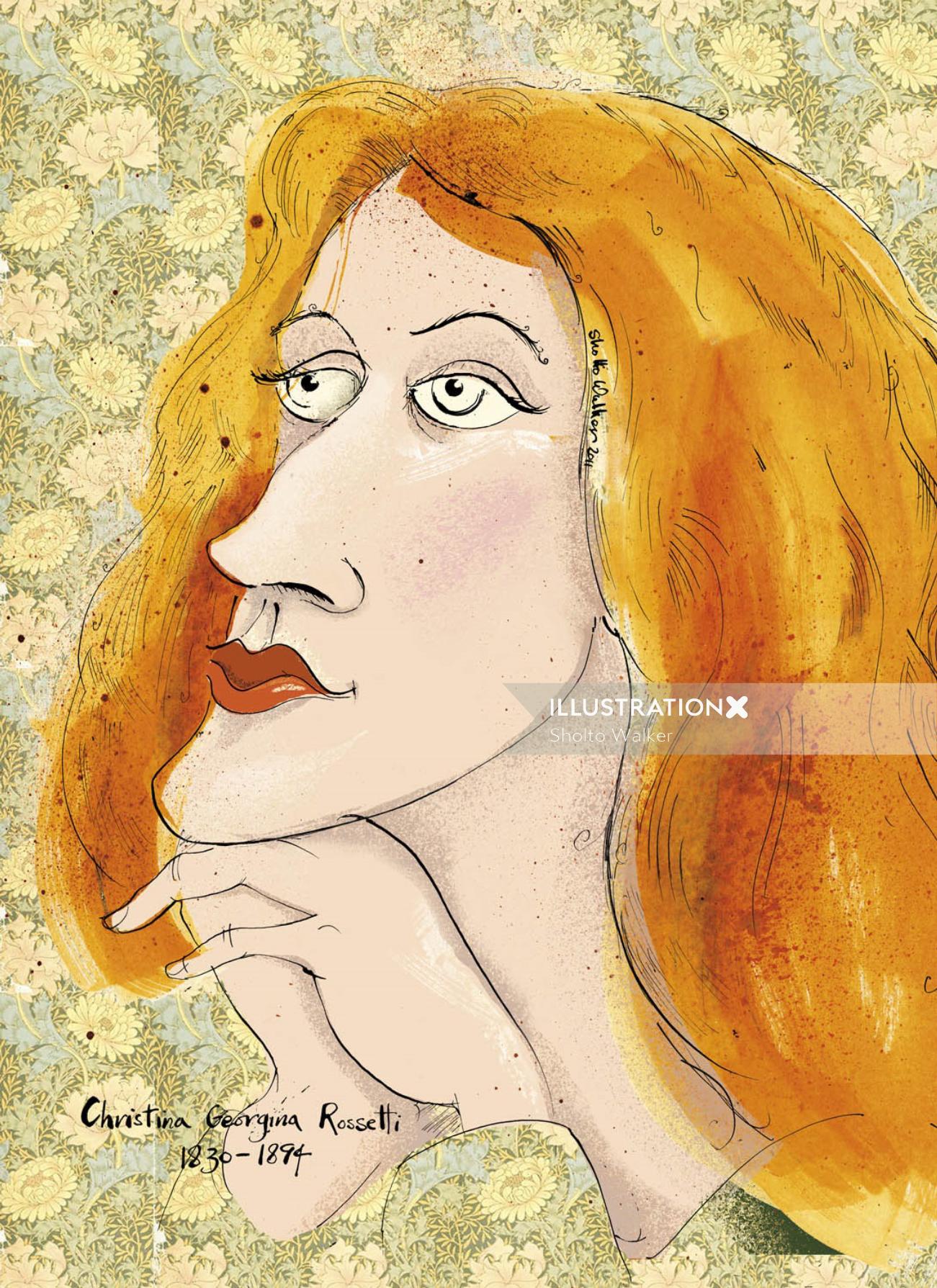 Portrait de Christina Rossetti