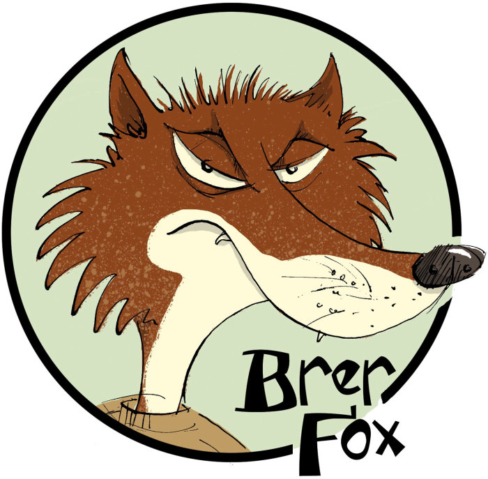 Cartoony Style Illustration of Brer Fox
