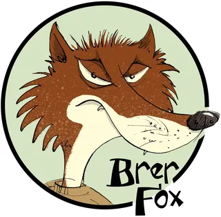 Cartoony Style Illustration of Brer Fox