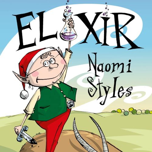 Cartoon character illustration for Elixir book cover