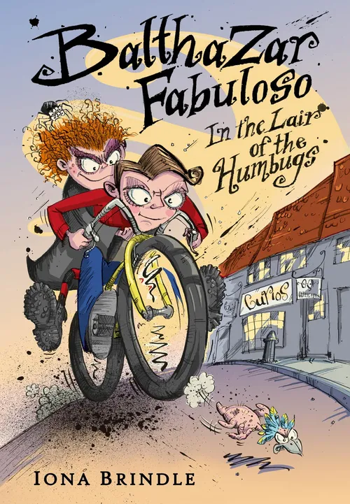 Illustration von Kindern auf einer Fahrradjagd