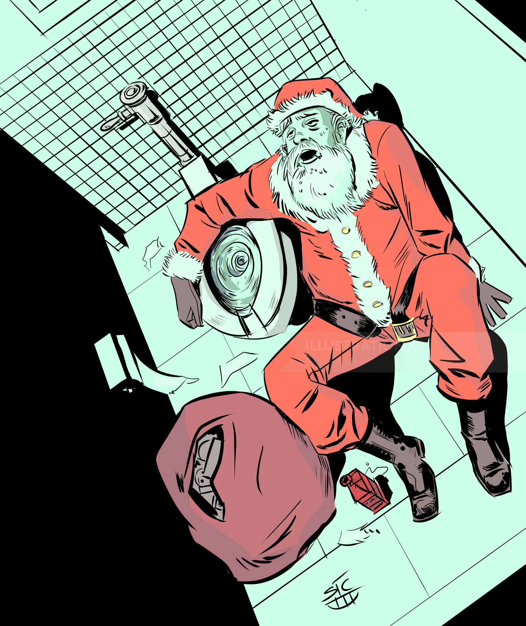 Happy Holidays Comic Card 
