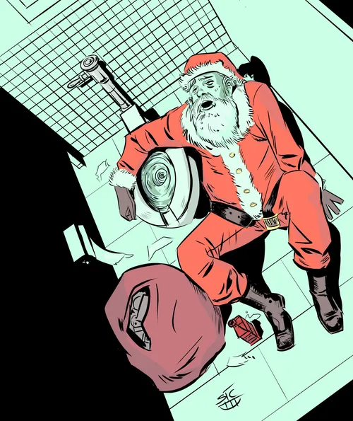 Happy Holidays Comic Card 